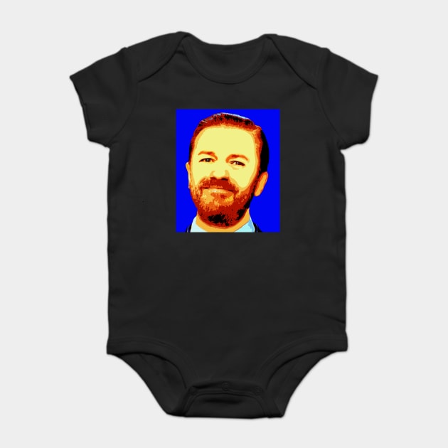 ricky gervais Baby Bodysuit by oryan80